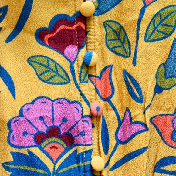 B.YELLOWTAIL Floral Wing Sleeve Dress (L) - Picture 6 of 6